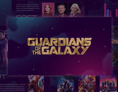 Free Animated Guardians of Galaxy Template