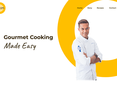 Website design for celebrity chef-V2