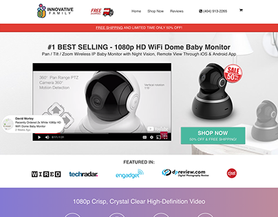 Baby Monitor Video Sales Funnel