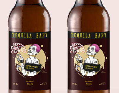 Craft beer brand and label