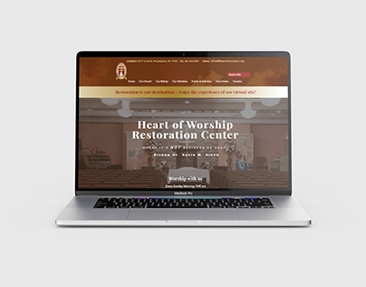 Heart Of Worship Restoration Center Website Creation
