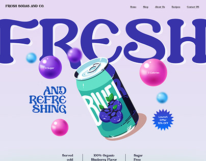 Fresh Sodas and Co. - Landing Page