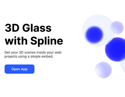 Project thumbnail - 3D Glass with Spline