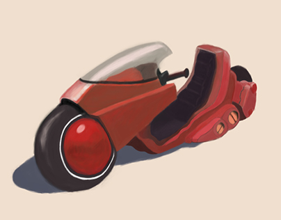Kaneda's Bike Illustration