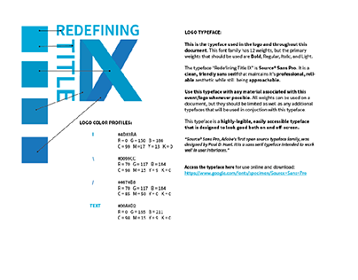 Redefining Title IX Brand Identity and Standards Guide