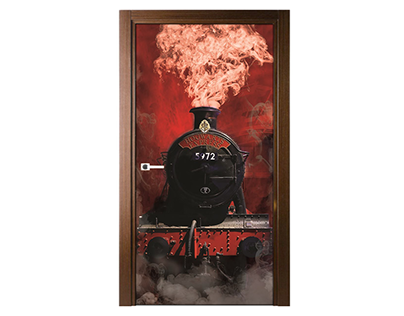 okleina na drzwi motyw - pociąg hogwart express