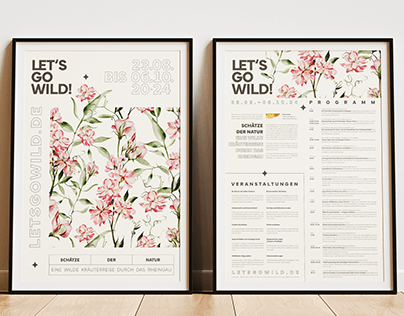 Foldable herbs poster