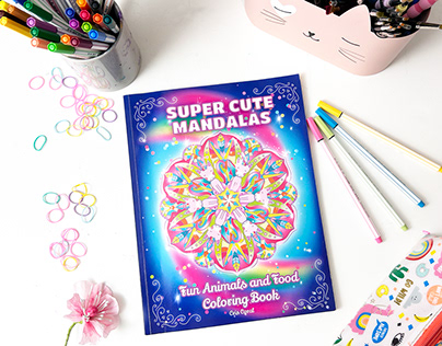 Super Cute Mandalas Coloring Book