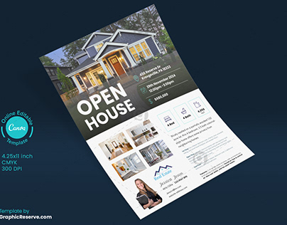 Open House Flyer Design Templates for Real Estate