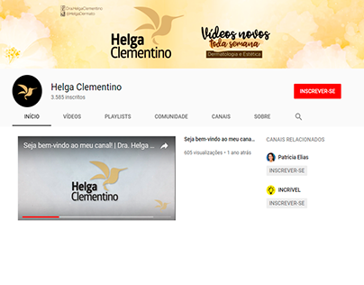Canal no Youtube - Drª Helga Clementino
