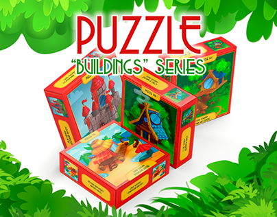 Children's puzzles "Buildings"