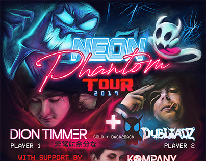 Neon Phantom Tour - Alternative Tour Poster