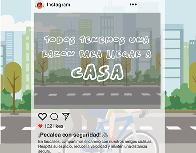 Carrusel Instagram Campaña Respeto vial