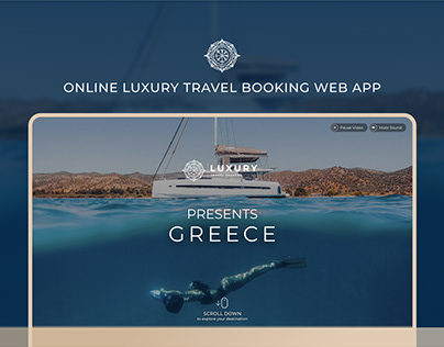 Web application for online luxury travel booking