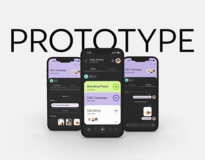 Project thumbnail - Productivity App UI Design
