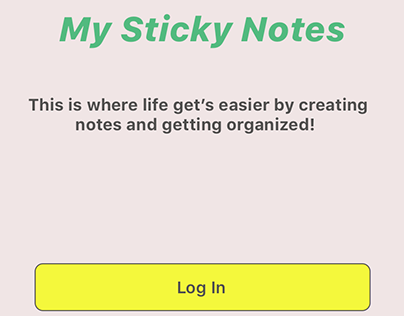 Sticky Notes App