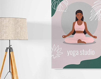 Poster for yoga studio.