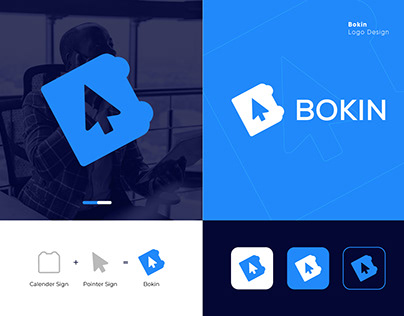 Bokin, Software, Tech, Startup Agency Logo Design