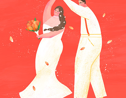 Wedding day illustration