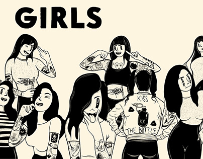 Girls - Art Print