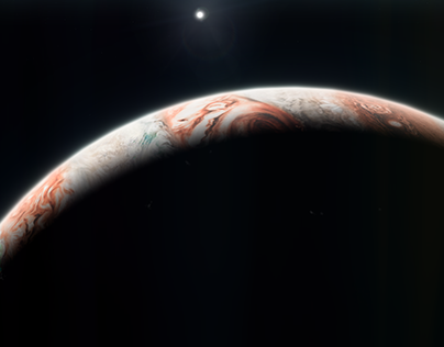 The crescent of Jupiter