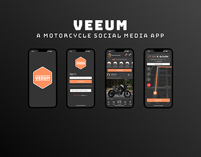 Project thumbnail - Veeum - Motorcycle Social Media App