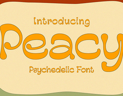 Peacy - Psychedelic Font Free