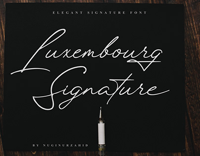 Luxembourg Signature Font