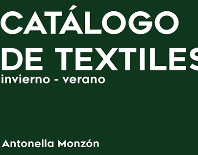 Catalogo de textiles