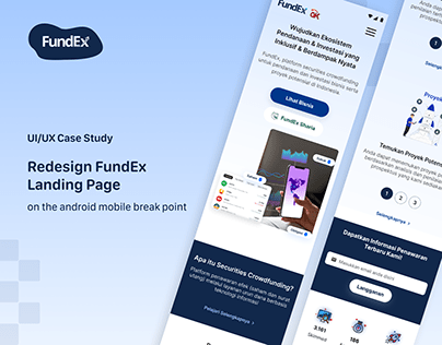 UI/UX Case Study | Redesign FundEx Landing Page