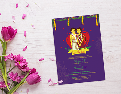 Wedding Invitation Card ~Megha and Shamanth