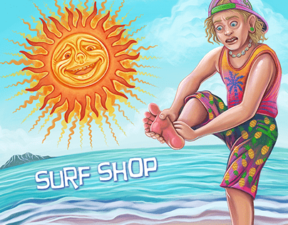 Surf Shop Beach T-Shirt Graphic