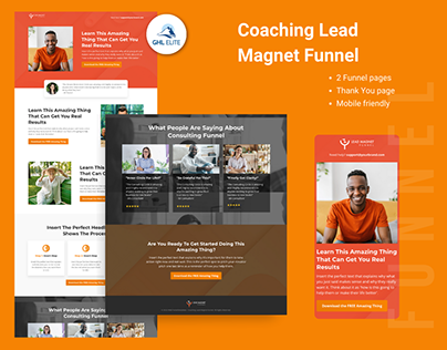 Coaching Lead Magnet Funnel Template for GoHighLevel