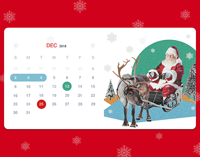 December calendar design