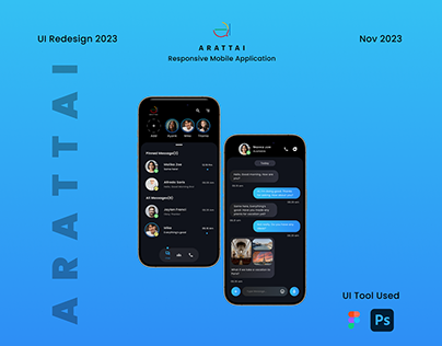 Arattai Redesign Mobile Application - UI Design