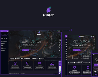 Rumbdy - E-esports Portal Design
