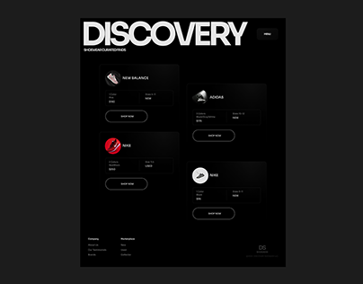 Discovery Shoewear Web Design
