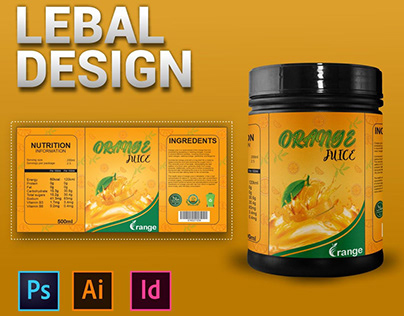 Orange Juice Lebal Design