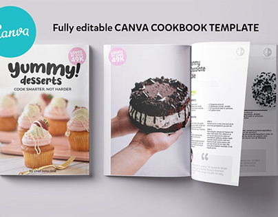 Canva Yummy Desserts CookBook