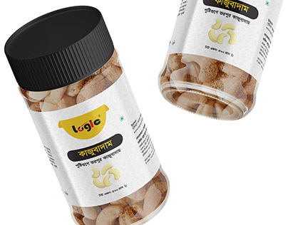 Fried Cashew Nut Premium Label Design