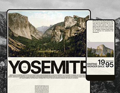 YOSEMITE Tours Website Design