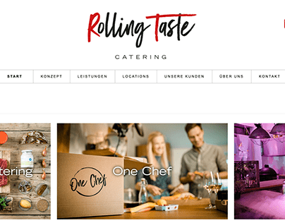 Erstellung der Webseite Rolling Taste