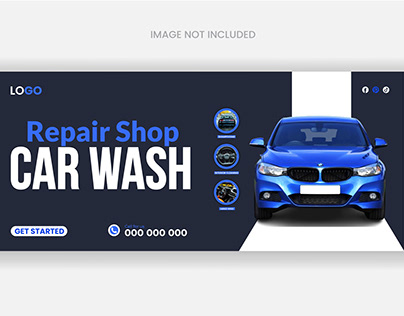 Car wash Web Banner Design