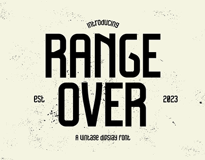 Range Over – Vintage Modern Font