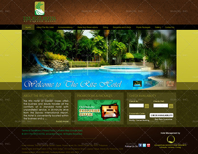 The Ritz Hotel – Hotel Reservation System Web Design