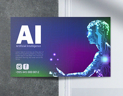 AI chatbot. Design for advertising chatbot company