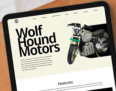WolfHound Motors Landing Page