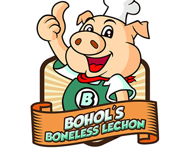 Bohol's Boneless Lechon Logo and Menu Board Design