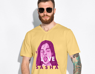 T-shirt "Love Sasha Grey"