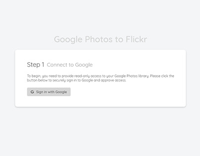 Google Photos to Flickr